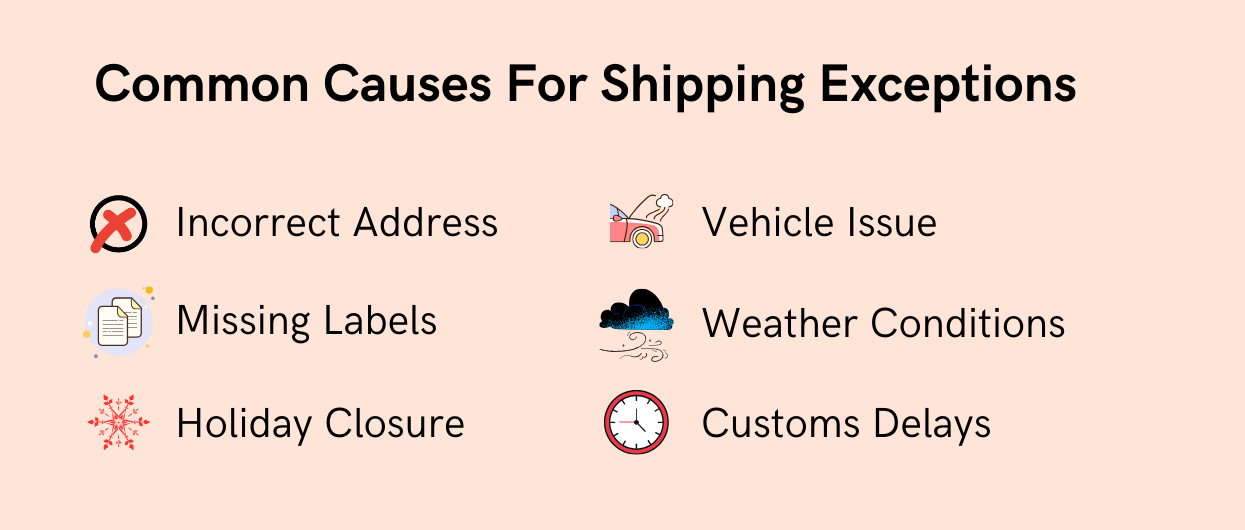 Common Causes For Shipping Exceptions